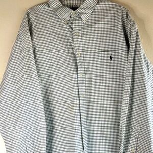 Polo Ralph Lauren Men’s Button-Up Shirt XXL Classic Casual Dress Shirt